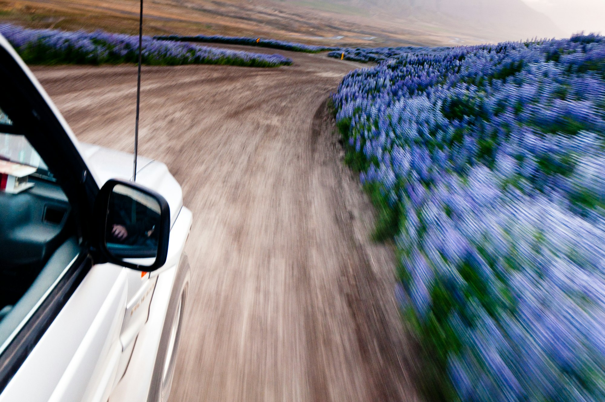 off-road car driving madly fast